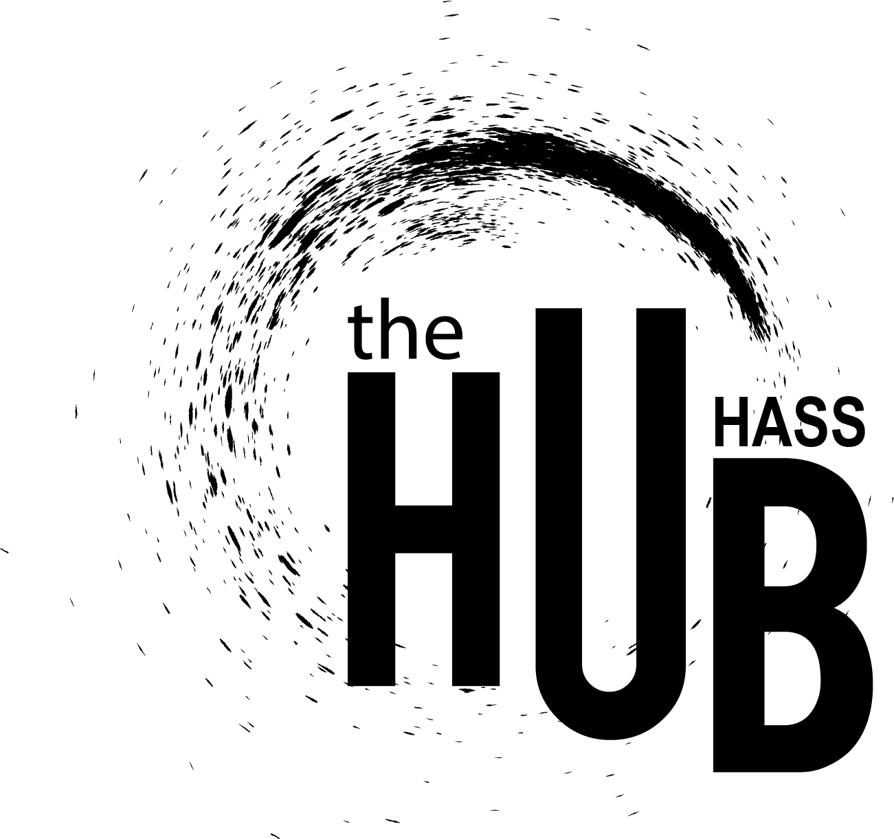 HASS Hub Logo (black and white)